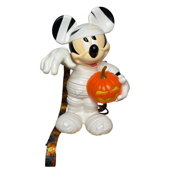 Disney Parks 2021 Halloween Mickey Mouse Mummy Popcorn Bucket Glow In The Dark - Picture 1 of 9
